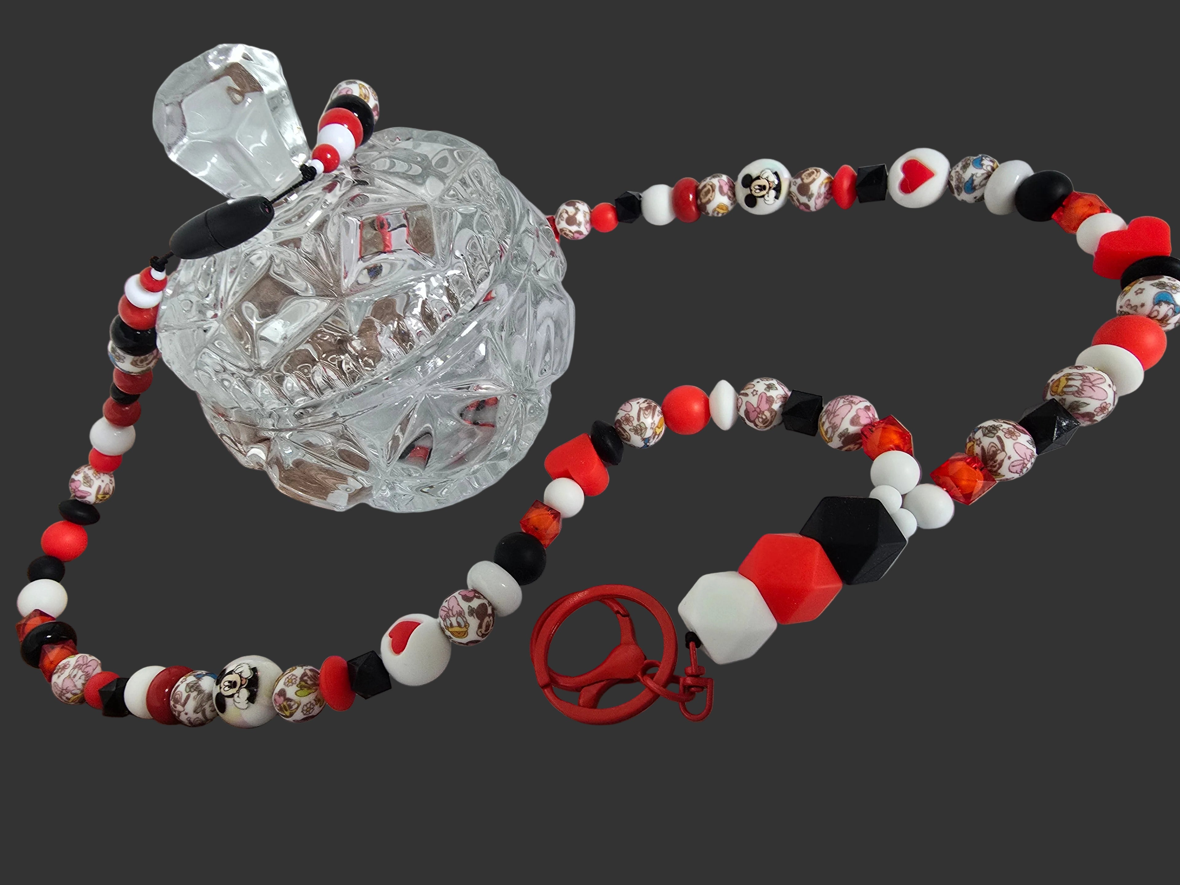 Cartoon beaded lanyard