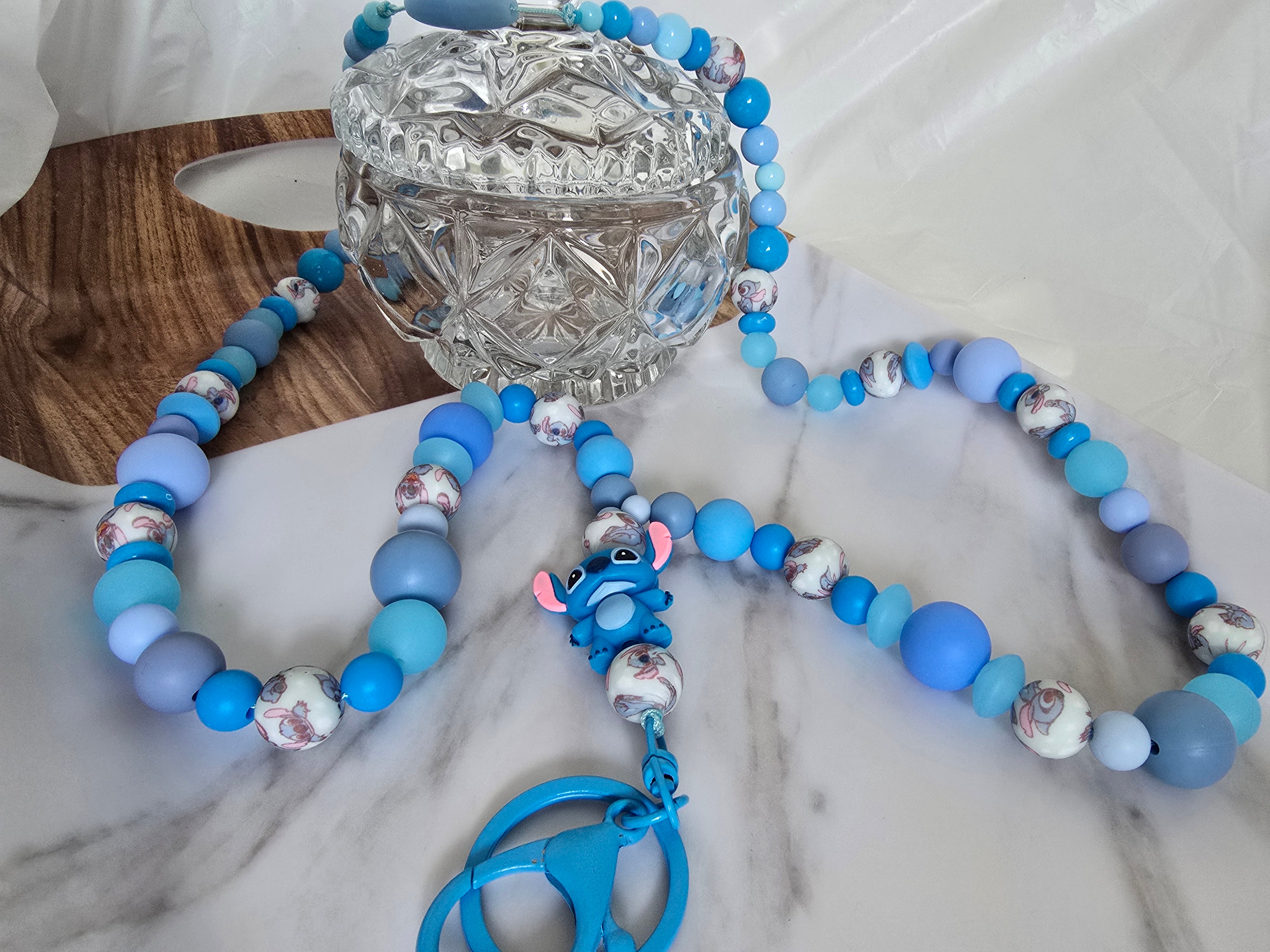 Stitch beaded lanyard